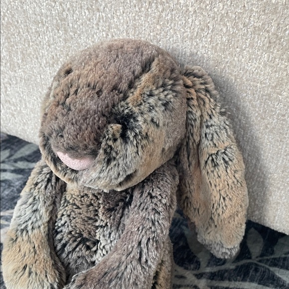 JellyCat Plush Brown Bunny Stuffed Animal - Soft Long Ears - Picture 4 of 13